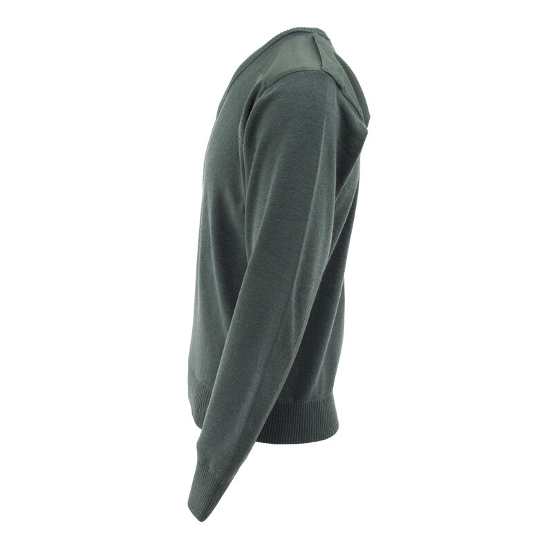 Dutch Wool Forest Green V-Neck Commando Sweater | #2 Condition, , large image number 3